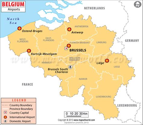 Airport codes Belgium (BE) .
